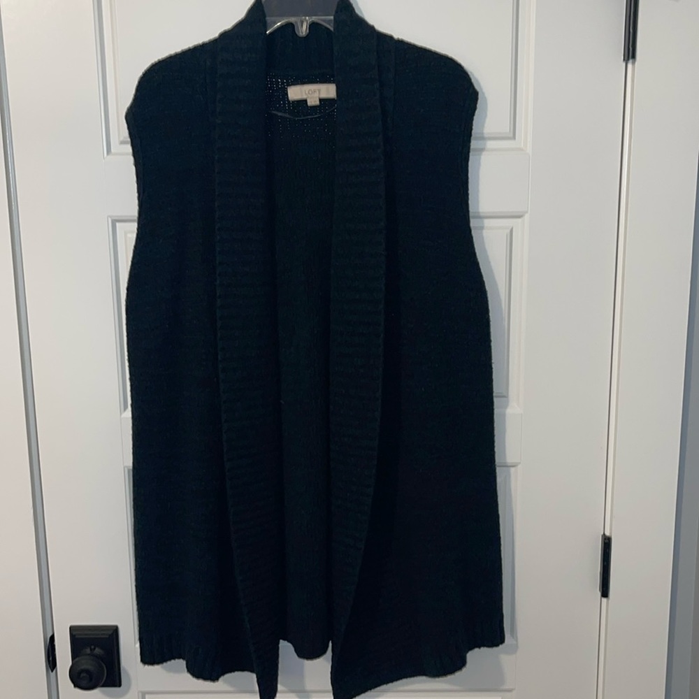 Loft//Open front sweater vest